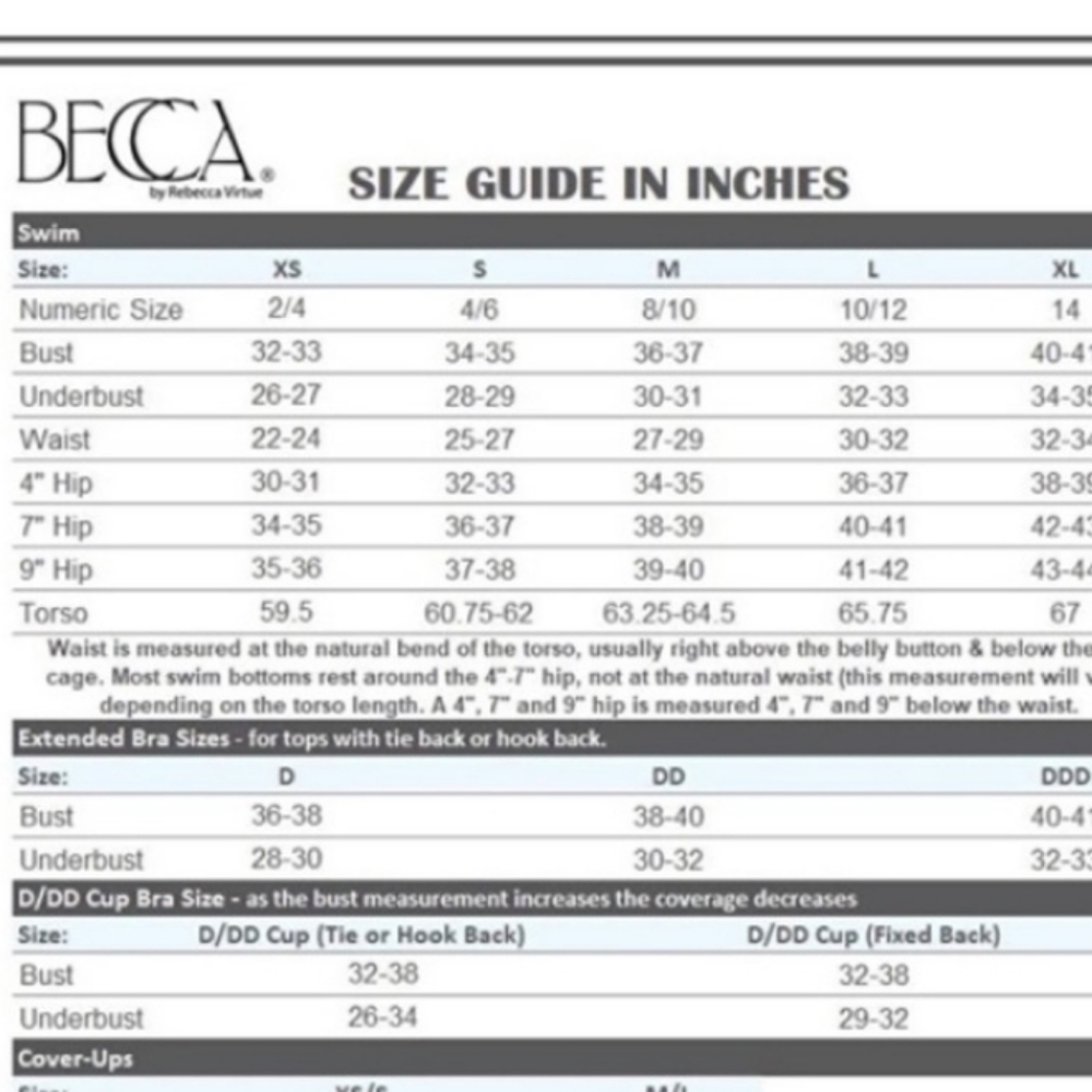 NWT Women’s Becca Reversible Swimsuit Bottom Only size Small - Picture 13 of 13